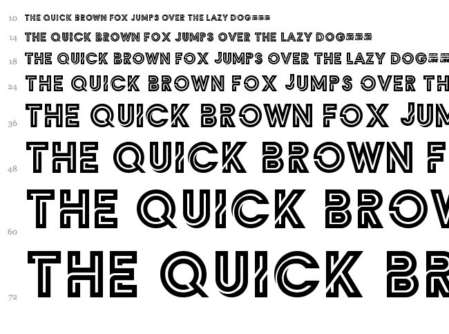 Zilap Monograma font waterfall